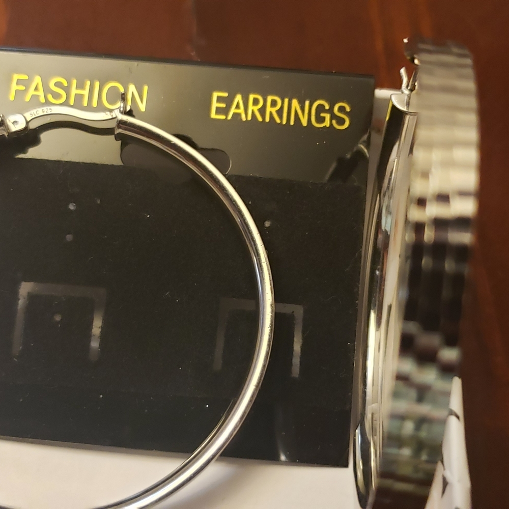 Silver Hoops - image 1